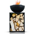 Vuurschaal - Vuurhaard - Met BBQ -Functie  - Opslag - Staal, Tuin en Terras, Ophalen of Verzenden, Nieuw