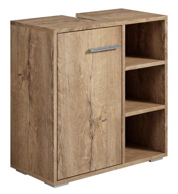 Wastafelkast Neptunus 60 x 28 x 60 cm Bruin Badkamerkast, Huis en Inrichting, Badkamer | Badkamermeubels, Verzenden, Nieuw, Wastafelkast