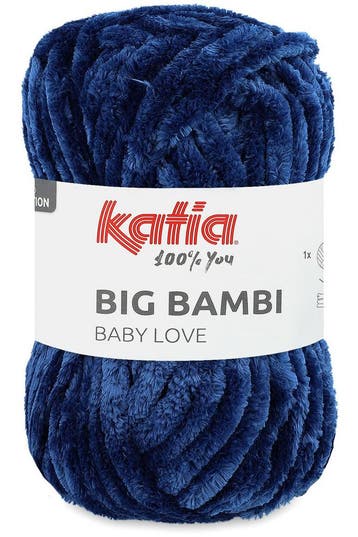 Katia Big Bambi - 112 donkerblauw - XXL Chenille Garen, Hobby en Vrije tijd, Breien en Haken, Ophalen of Verzenden, Nieuw