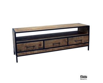 TV-meubel Newport mangohout 150 cm, Ophalen of Verzenden, Nieuw