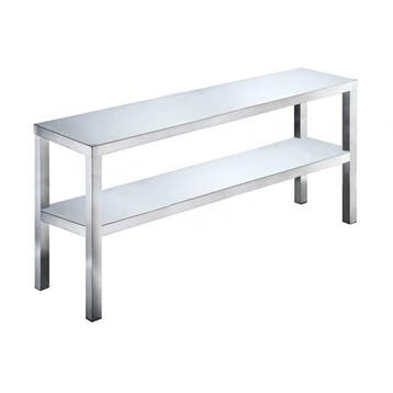 HCB Basic-line Dubbele etagère brug - 180 x 35 x 70 cm - RVS, Verzenden, Nieuw in verpakking