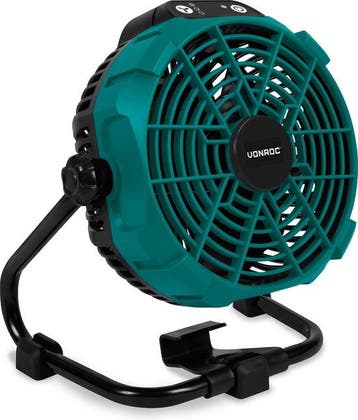2dekans | VONROC Ventilator 20V - voor draadloos en bedraad, Ophalen of Verzenden, Zo goed als nieuw