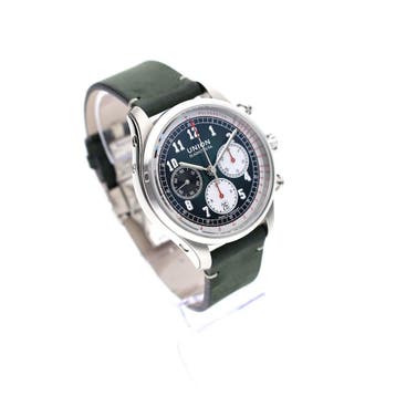 Union Glashütte Belisar D009.427.16.092.00; Chronograaf h.., Overige merken, Leer, Polshorloge, Ophalen of Verzenden