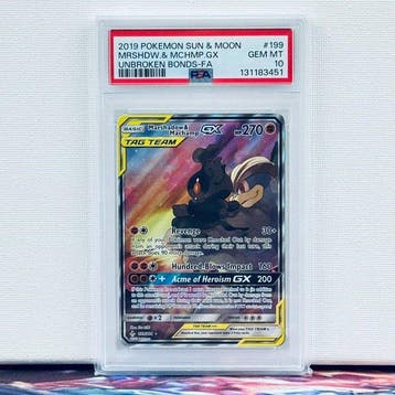Pokémon Graded card - Marshadow & Machamp 199 - Pokémon -, Nieuw