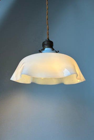 Plafondlamp - Opaline glas - Melkglazen hanglamp