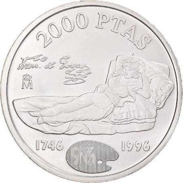 Spanje. 2000 Pesetas Real Casa de la Moneda de Madrid. 1996.