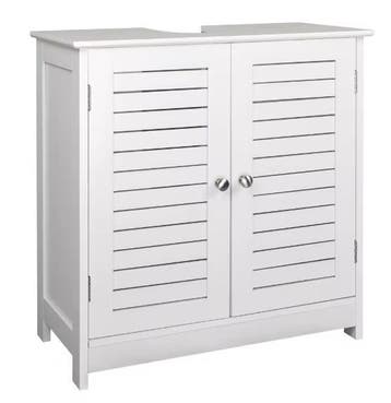 Smalle Witte Badkamerkast 60x30x58 cm – Praktische Onderkast, Verzenden, Nieuw