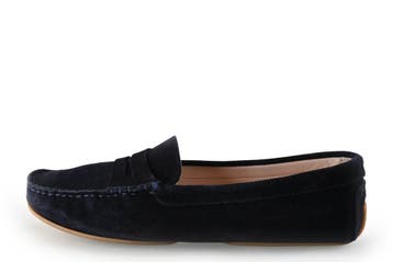 Stefano Lauran Loafers in maat 40 Blauw, Kleding | Heren, Loafers, Zo goed als nieuw, Stefano Lauran, Verzenden