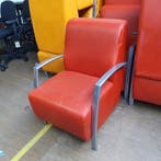 Luxe medische zorgstoel fauteuil - rode skai (alleen per set, Ophalen of Verzenden, Nieuw