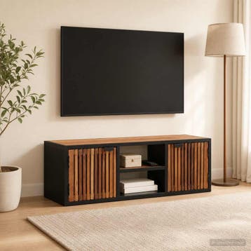 vidaXL Handgemaakte TV-kast 105 x 30 x 35 cm Massief Mango, Huis en Inrichting, Woonaccessoires | Cd- en Dvd-rekken, Verzenden