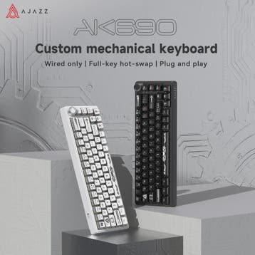 AJAZZ AK690 Mechanisch Gaming Toetsenbord - 68 Keys, Hot-Swa, Computers en Software, Verzenden, Nieuw