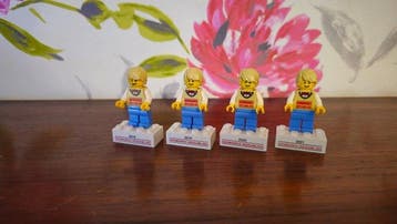Lego Minifiguur - Promotional - 4 x Lego Danmarks Indsamling, Nieuw