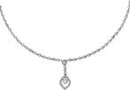 Diamonfire - Zilveren choker 43 cm - Met oogvormige hanger, Verzenden, Nieuw