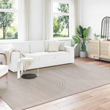 vidaXL Binnen kleed GALATI Beige 280 x 200 cm Polyester, Verzenden, Nieuw, Beige