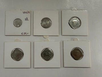 Nederland. 1826 tot 1980, Lot 6 stuks (Zonder minimumprijs)