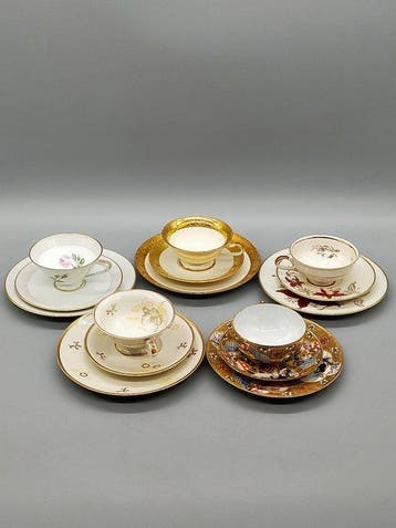 Patchwork - Koffieservies - Porzellan Tassen Set Eschenbach