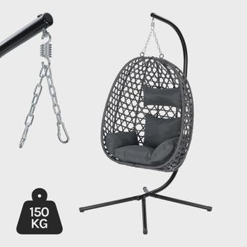 WOLTU Hangstoel met Standaard - 360° Draaibaar, Inclusief Ku, Verzenden, Nieuw
