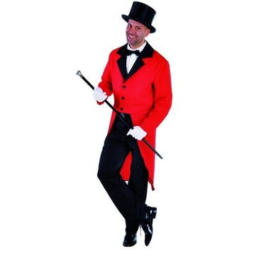 Slipjas rood heren, Verzenden, Nieuw, Carnaval, Kleding