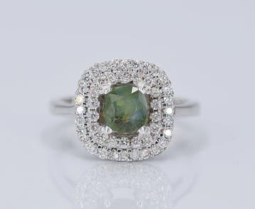 Zonder minimumprijs - Ring - 18 karaat Witgoud - 2.06ct. tw., Sieraden, Tassen en Uiterlijk, Nieuw