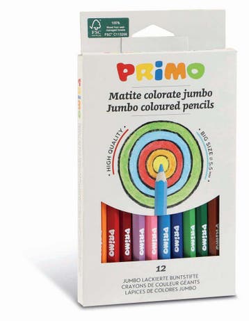 Primo jumbo kleurpotloden - 12 stuk van €8,99 voor €5,39, Ophalen of Verzenden, Nieuw