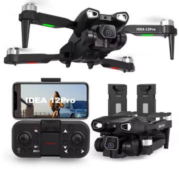 4K Drone Dual Camera FPV WiFi Brushless 2 Batterijen, Verzenden, Nieuw