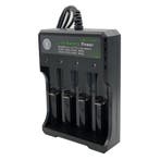 DrPhone BC4S - Batterijlader - 4 Sloten - Indicator - USB aa, Verzenden, Nieuw
