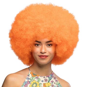 Pruik Sugar Neon Oranje, Ophalen of Verzenden, Nieuw