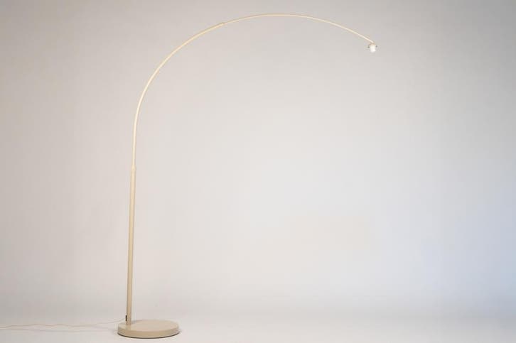 Rietveld Vloerlampen - Beige, Zand - Metaal, Marmer, Huis en Inrichting, Lampen | Vloerlampen, Verzenden