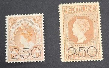 Nederland 1920 - Opruimingsuitgifte 2,50 Gld op 10 Gld, Postzegels en Munten, Gestempeld