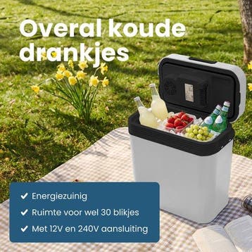 2dekans | Auronic Koelbox Elektrisch 12V en 230 volt - 20L -, Witgoed en Apparatuur, Koelkasten en IJskasten, Ophalen of Verzenden
