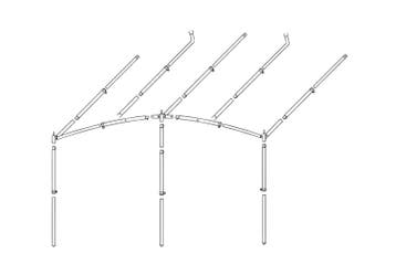 Dorema Onyx luifelframe aluminium 28mm, Nieuw