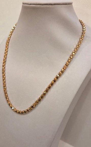 Halsketting - 18 karaat Roségoud - Italië Jaren 50 Perfect, Sieraden, Tassen en Uiterlijk, Nieuw
