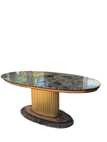 Tafel - Marmer, Hout, Nieuw