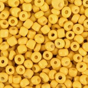 20 gram Glaskralen Rocailles 8/0 (3mm) Spectra yellow, Hobby en Vrije tijd, Kralen en Sieraden maken, Ophalen of Verzenden, Nieuw