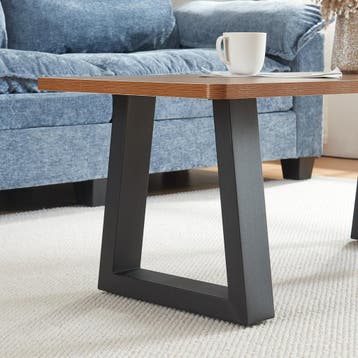 Stalen onderstel Marstal set van 2 tafelpoot 42x40 cm zwart, Verzenden, Nieuw