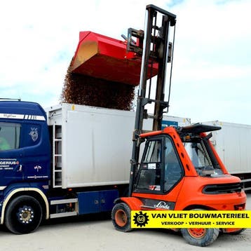 Bulk schepbak heavy duty vorkenbord montage