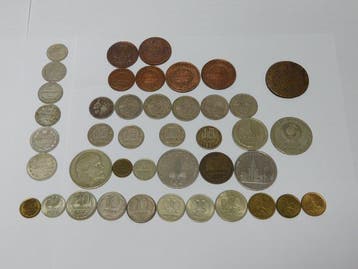 Rusland. Collection of 40+ coins, incl. silver, various
