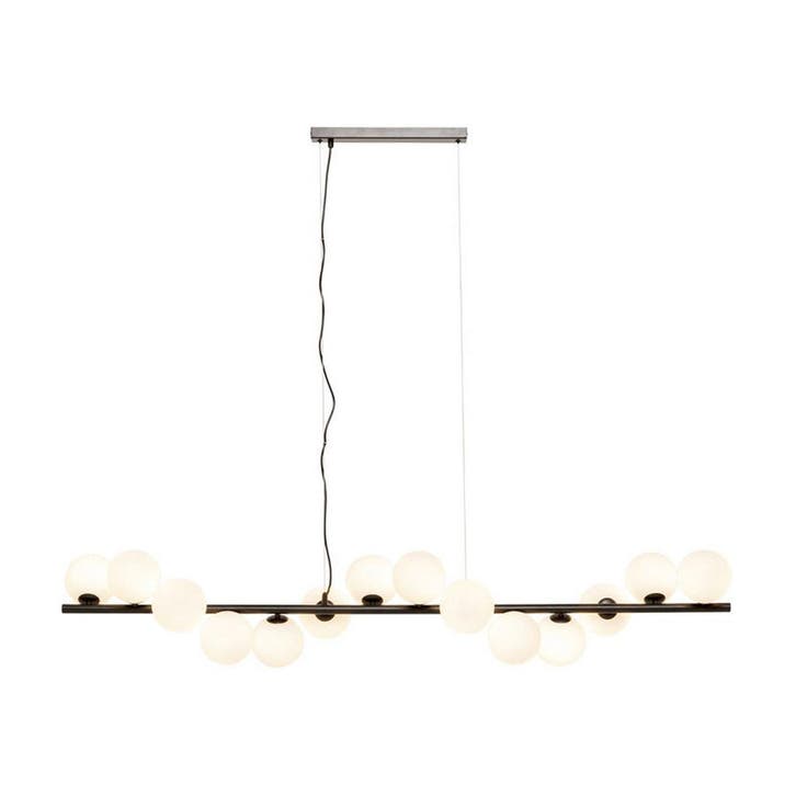 *WOONWINKEL* Kare Design Scala Balls Milky Black Brede Hangl, Huis en Inrichting, Lampen | Hanglampen, Nieuw, Verzenden