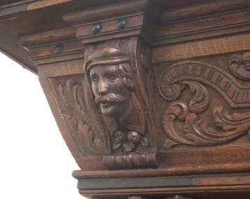 Een eikenhouten kabinet, Holland, 2e kwart 17e eeuw