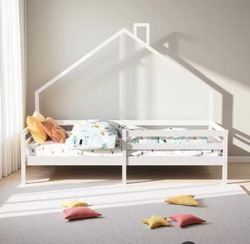 Kinderbed 90×200 cm Boomhutdesign met Valbeveiliging, Verzenden, Nieuw