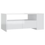 Theetafel hoogglans wit 102cm | retourdeal 52% korting, 50 tot 100 cm, 100 tot 150 cm, Nieuw, Ophalen of Verzenden