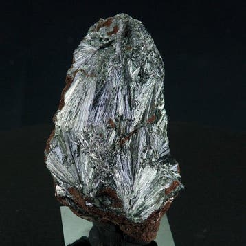 pyrolusiet - Marokko - Hoogte: 7.3 cm - Breedte: 4.8 cm- 220