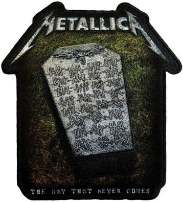 Metallica Never Die Tombstone - Patch officiële merchandise, Ophalen of Verzenden, Nieuw, Kleding