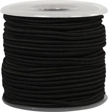 Creotime Elastiek, dikte 2 mm, zwart, 25 m, Verzenden, Nieuw in verpakking