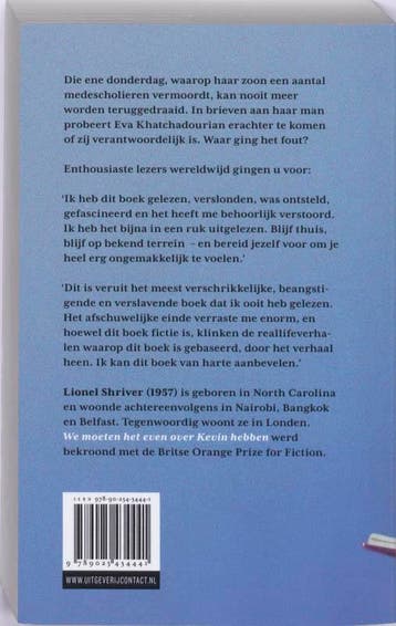 We moeten het even over Kevin hebben 9789025434441, Verzenden, Gelezen, Lionel Shriver