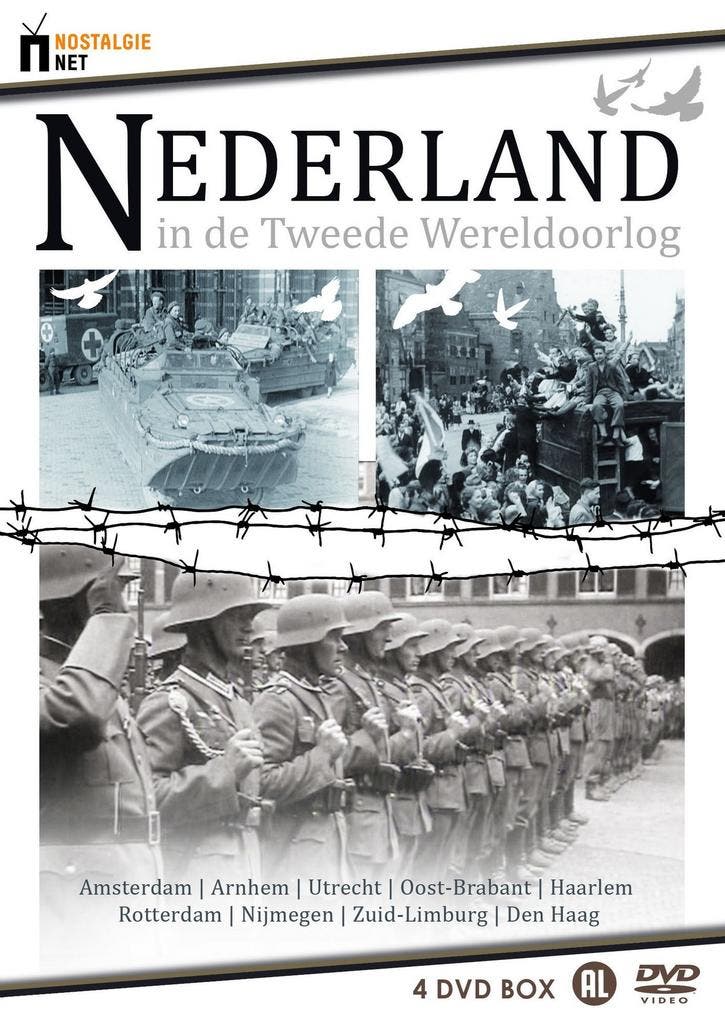 Nederland In De Tweede Wereldoorlog - 4DVD, Cd's en Dvd's, Dvd's | Overige Dvd's, Ophalen of Verzenden
