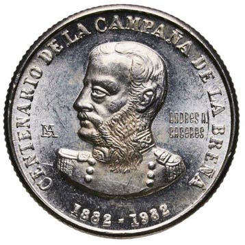 Peru. 10.000 Soles 1982 - PCGS MS63