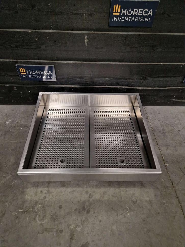 Lekbak | crushed ice bak | afvoer | RVS | horeca, Zakelijke goederen, Horeca | Keukenapparatuur, Gebruikt, Koelen en Vriezen