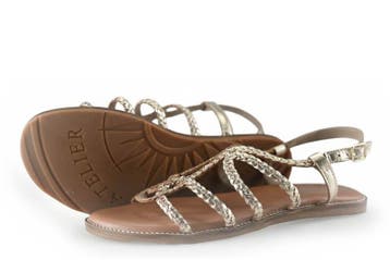 Atelier Tropezien Sandalen in maat 40 Goud, Kleding | Dames, Overige kleuren, Verzenden, Sandalen of Muiltjes, Zo goed als nieuw