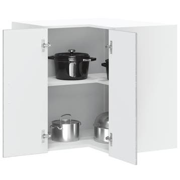 Hoekkast Grijs Sonoma Eiken | Tweedekansje | OP=OP, Huis en Inrichting, Zo goed als nieuw, Minder dan 100 cm, Grijs, 50 tot 75 cm